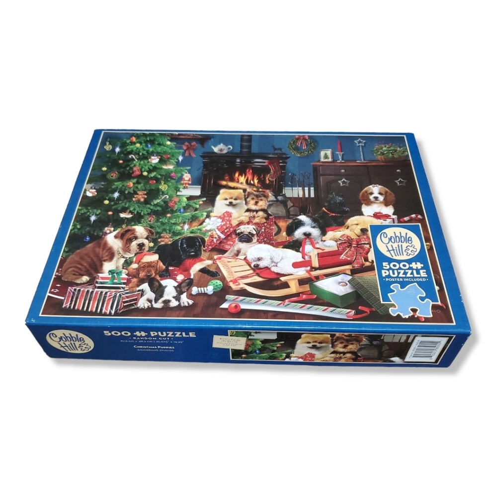 Cobble Hill Christmas Puppies Puzzle 500 Pieces